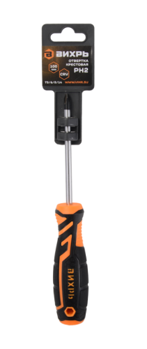 Отвёртка крестовая ВИХРЬ PH2 100мм-Tehinstrument