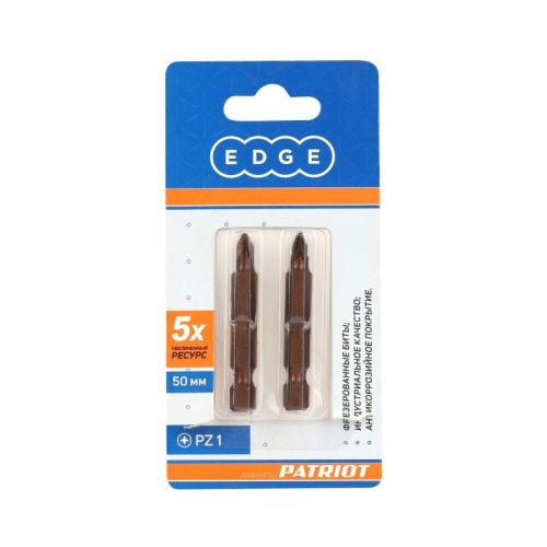 Бита PZ1, сталь S2, длина 50 мм, 2 шт., Patriot-Tehinstrument