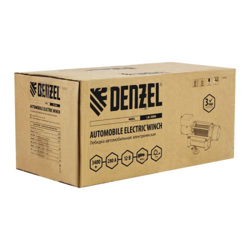 Лебедка автомобильная электрическая Denzel LB-3000-Tehinstrument