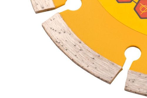 Диск алмазный, отрезной сегментный, 115 х 22.2 мм, сухая резка Denzel-Tehinstrument