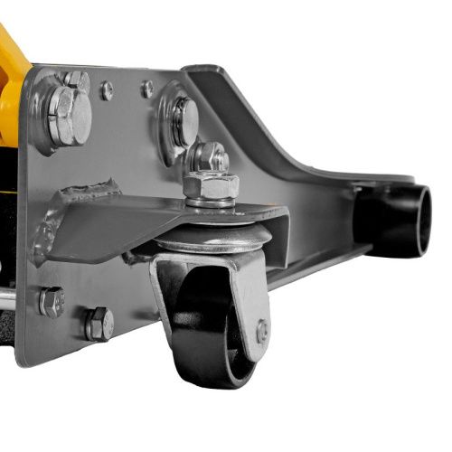 Домкрат гидравлический подкатной, 3 т, 75-500 мм, быстрый подъем, низкий подхват, проф. Denzel-Tehinstrument