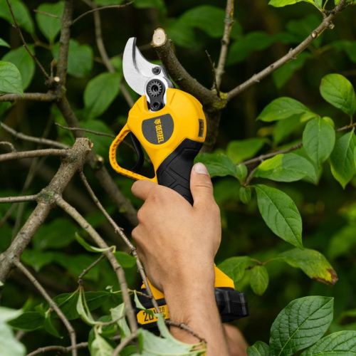 Секатор аккумуляторный, бесщет., CP-30BL, Li-Ion, 20 В, лезвия SK5 // Denzel-Tehinstrument