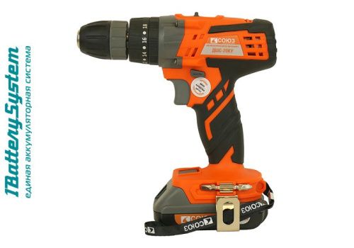 Аккумуляторный шуруповерт СОЮЗ ДШС-20КУ 1BatterySystem-Tehinstrument