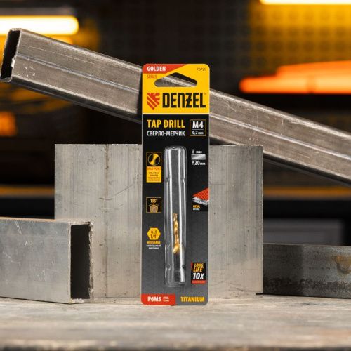 Сверло-метчик М4 х 0,7 мм, Р6М5// Denzel-Tehinstrument