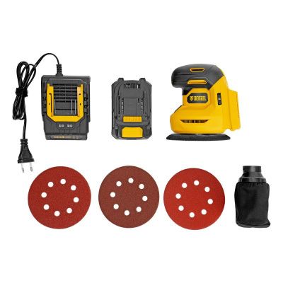 Машина шлифовальная эксцентриковая аккумуляторная Denzel CROSH-20-125, Li-Ion-Tehinstrument