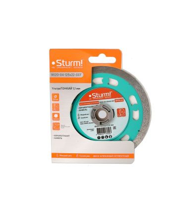 Алмазный диск 125x22,23 Ультратонкий 1,1 мм, ЭКСПЕРТ по кафелю,  Sturm-Tehinstrument