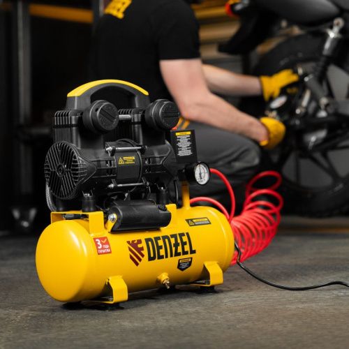 Малошумный безмасляный компрессор Denzel DLP-950/10-Tehinstrument