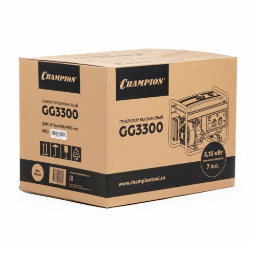 Бензиновый генератор CHAMPION GG3300-Tehinstrument