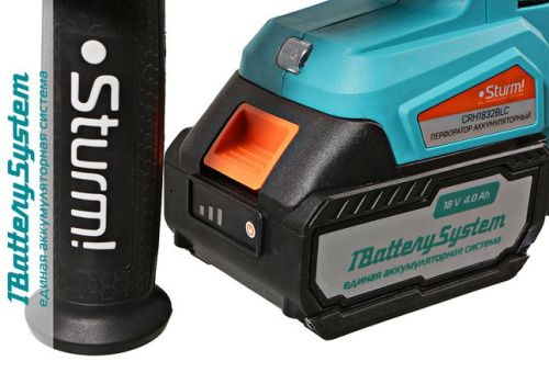 Аккумуляторный перфоратор  Sturm CRH1832BLC 1BatterySystem-Tehinstrument