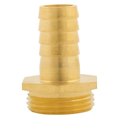 Штуцер для шланга 3/4" с наружной резьбой G1" Denzel-Tehinstrument