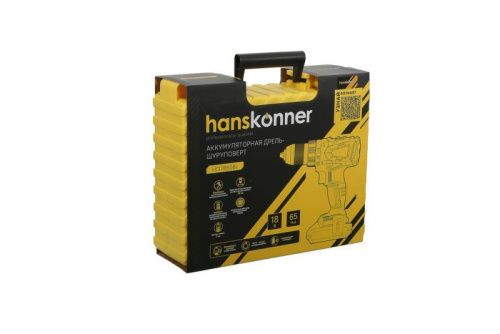 Аккумуляторный шуруповерт Hanskonner  HCD1865BL Unibattery-Tehinstrument
