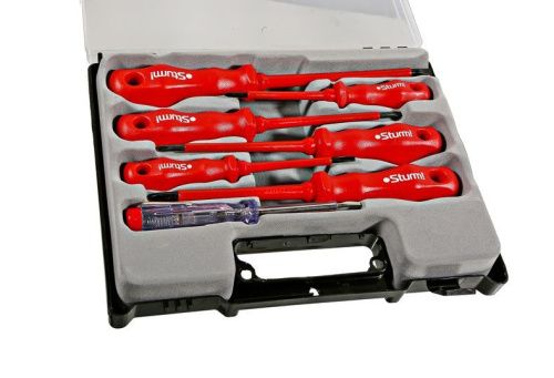 Набор отверток диэлектрических 7 шт, пластиковый кейс, CrV  Sturm-Tehinstrument