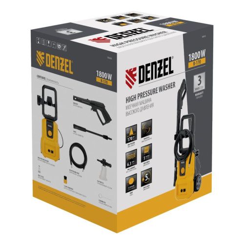 Моечная машина высокого давления R-170, 1800 Вт, 170 бар, 380 л/ч// Denzel-Tehinstrument