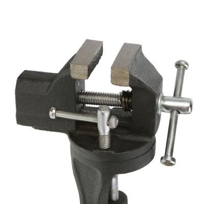 Тиски мини 40мм, поворотные, на струбцине,  Sturm-Tehinstrument