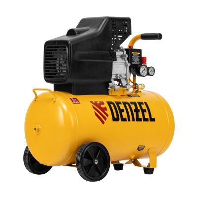 Компрессор воздушный, прямой привод DC1500/50, 1.5 кВт, 50 литров, 220 л/мин Denzel-Tehinstrument