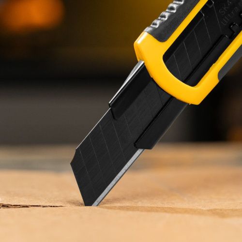 Лезвия, 18 мм, сталь SK4 - 0,5 мм, супер острые, многосегментные, 5 штук Denzel-Tehinstrument