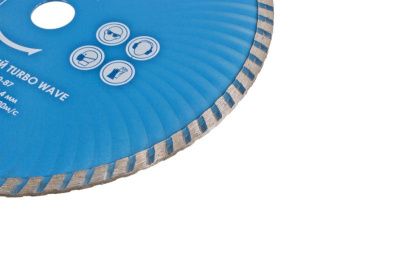 Алмазный диск TURBO WAVE, эффективное охлаждение корпуса, 230х22,2, Союз-Tehinstrument