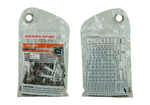 Цепь  Sturm 50 звеньев, паз 0,050", шаг 3/8", КРУГЛЫЙ ХРОМИРОВАННЫЙ, КАЛЕНЫЙ зуб-Tehinstrument