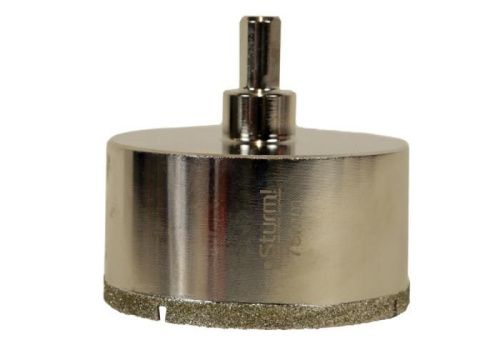 Коронка алмазная по керамограниту 75 х 70 мм,3гр. Хв., с центрир. Cверл.  Sturm-Tehinstrument