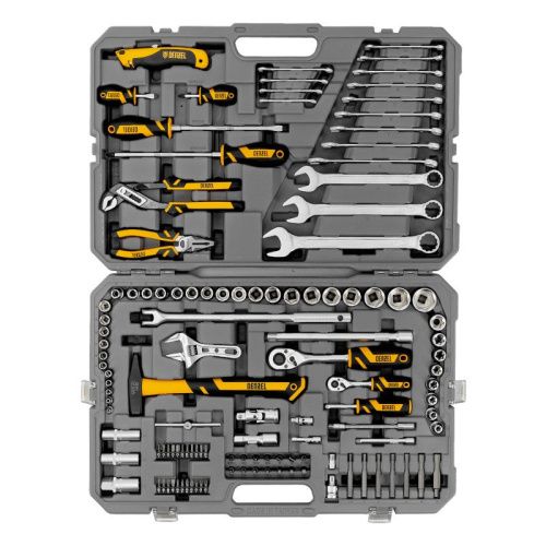 Набор инструментов 122 предмета Denzel, пластиковый кейс-Tehinstrument
