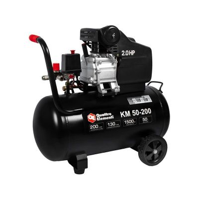 Компрессор поршневой масляный QUATTRO ELEMENTI KM 50-200-Tehinstrument
