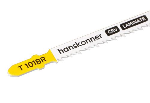Пилки для лобзика по ламинату 2шт, T101BR (дер,ДСП,фанера 3-30мм) Hanskonner-Tehinstrument