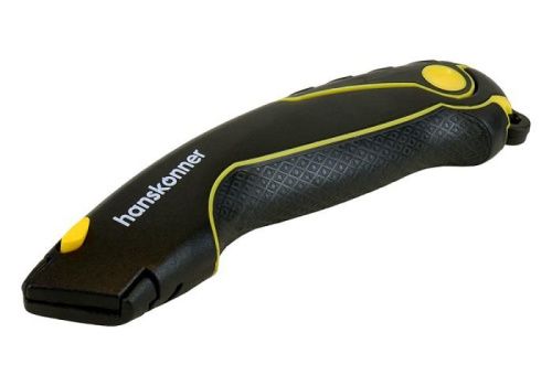 Нож строительный, трапециевидное лезвие, 4 доп. лезвия, SK2 сталь, Hanskonner-Tehinstrument