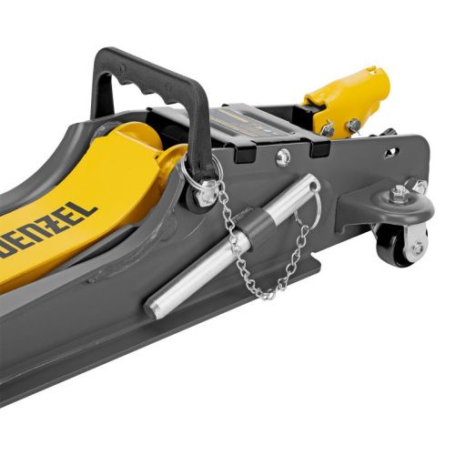 Домкрат гидравлический подкатной с фиксатором, 2,5 т, 85-385 мм Denzel-Tehinstrument