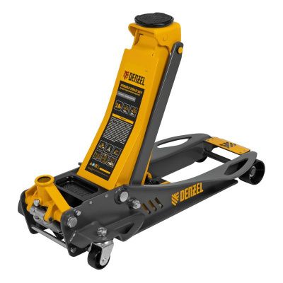 Домкрат гидравлический подкатной, 3,8 т, 110-580 мм, быстрый подъем, низкий подхват, проф. Denzel-Tehinstrument