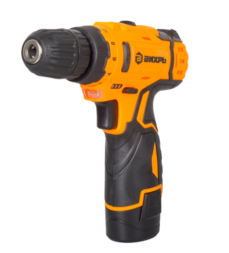 Дрель-шуруповерт Вихрь ДА-12Л-2КН с набором инструментов-Tehinstrument