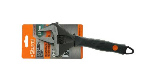 Разводной ключ с тонкими губками, 250 мм, зев 50мм, фосфатированный,  Sturm-Tehinstrument