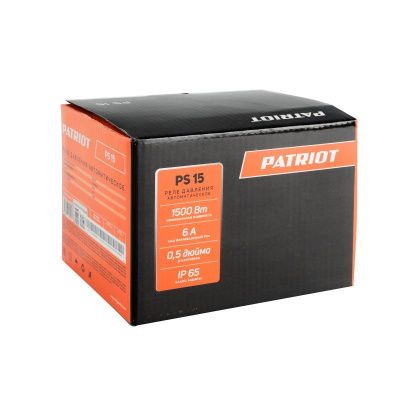 Реле давления автоматическое Patriot PS 15-Tehinstrument