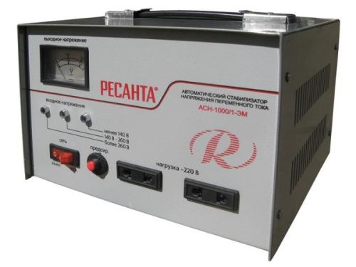 Стабилизатор РЕСАНТА однофазный ACH-1000/1-ЭМ (электромеханический)-Tehinstrument