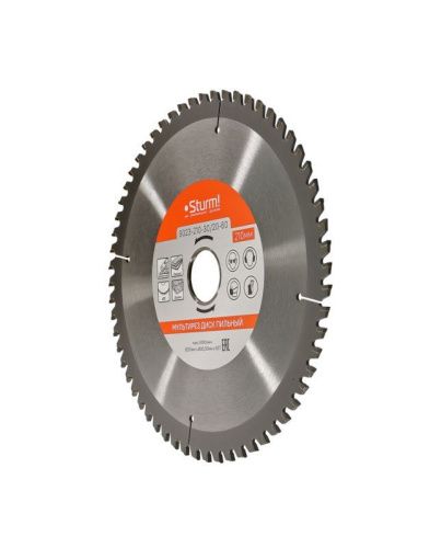 Пильный диск, размер 210x30/20x60 зубьев Мульти рез  Sturm-Tehinstrument