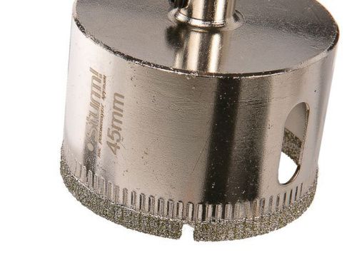 Коронка алмазн. По керам. Плитке и стеклу 45 х 55 мм,  с центрир. Сверл.  Sturm-Tehinstrument