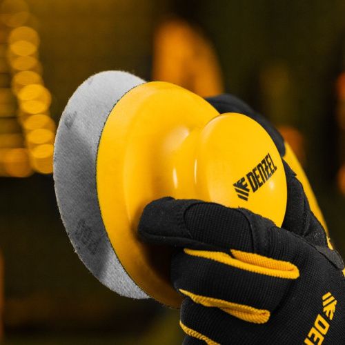 Брусок для шлифования, круглый, 125 мм, с "липучкой"// Denzel-Tehinstrument