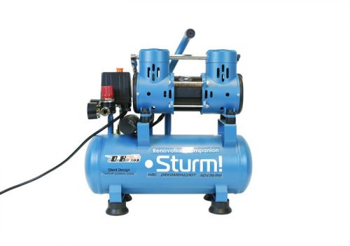 Компрессор безмасляный AC93210OL  Sturm 0,9кВт, 180л/мин, ресивер 10л, бесшумный-Tehinstrument