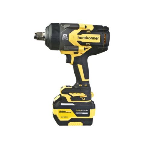 HCD201300BLC Гайковерт удар б/щ Hanskonner PLATINUM,18В,1BatterySystem, 1300Нм, 3/4",акк 6Ач+ЗУ-Tehinstrument