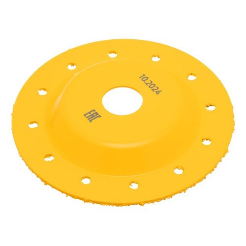 Чашка твёрдосплавная зачистная Denzel,125 мм, плоская, среднее зерно #16-Tehinstrument