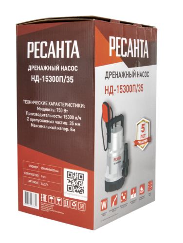 Дренажный насос Ресанта НД-15300П/35-Tehinstrument