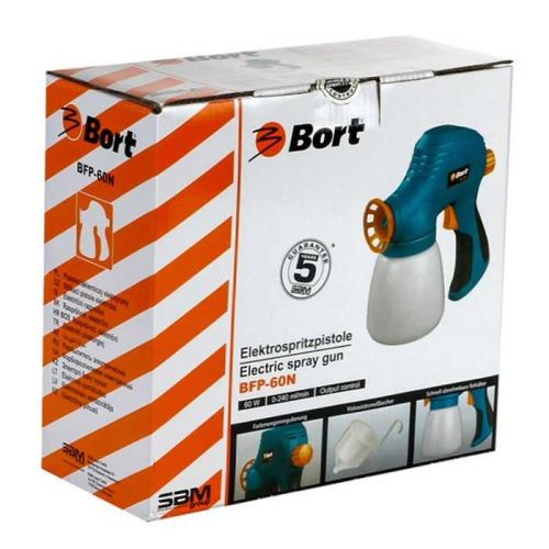 Электрический краскораспылитель Bort BFP-60N (краскопульт Борт 60н), 93727741-Tehinstrument