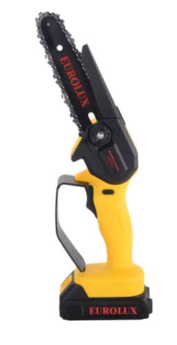 Электрическая аккумуляторная пила ELS-20-Li 6+8 Eurolux (две цепи, две шины, АКБ и ЗУ в комплекте)-Tehinstrument