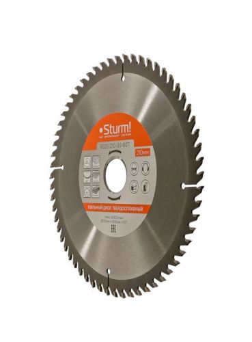 Пильный диск, размер 210x30x60 зубьев, твердосплавные напайки  Sturm-Tehinstrument