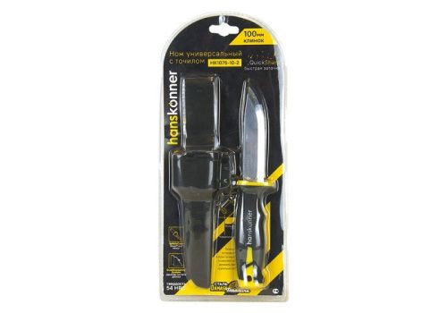 Нож универсальный 212мм, с двойным точилом в чехле, Hanskonner-Tehinstrument