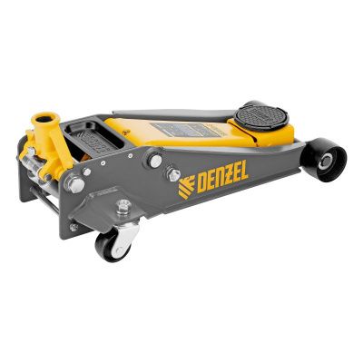 Домкрат гидравлический подкатной, 3 т, 125-470 мм, быстрый подъем, проф. Denzel-Tehinstrument