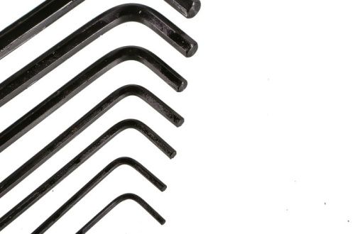 Набор шестигранных ключей 1, 5-10 мм, CrV, 9 шт, короткие  Sturm-Tehinstrument