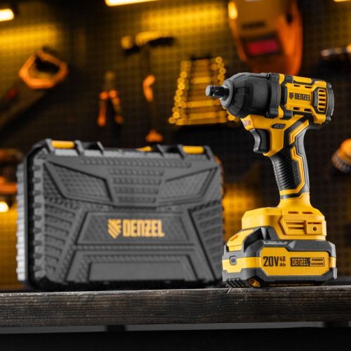 Бесщеточный аккумуляторный ударный гайковерт Denzel CIWH-BL-20-500, Li-Ion, 20 В-Tehinstrument