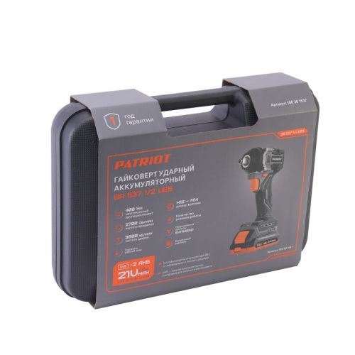 Гайковерт ударный аккумуляторный PATRIOT BR 537 UES 1/2-Tehinstrument