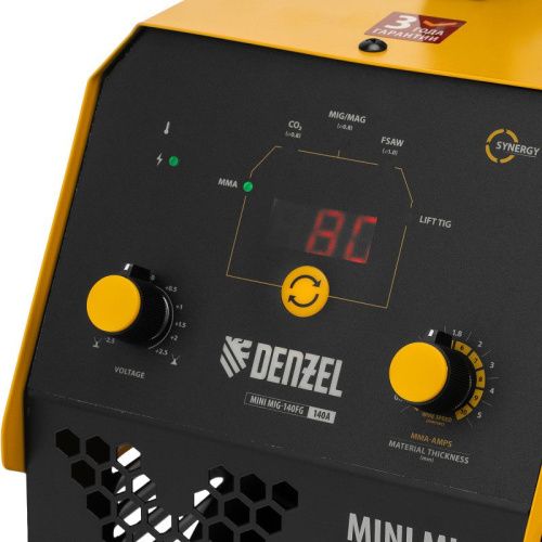 Аппарат инвертор. полуавтомат. сварки Mini MIG-140FG, Denzel-Tehinstrument
