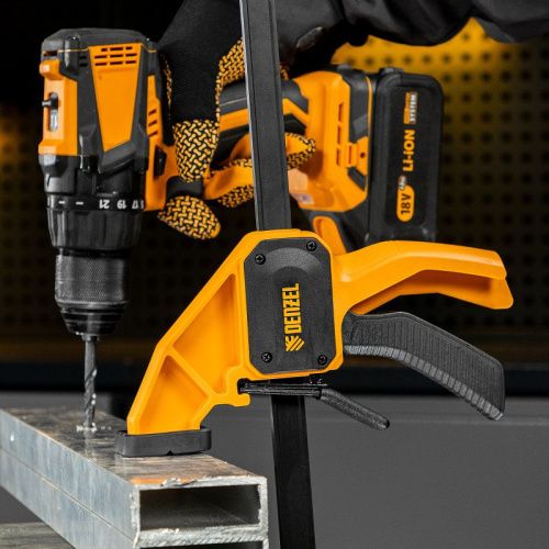 Струбцина F-образная, быстрозажимная, 300 х 80 мм, усиленный нейлоновый корпус Denzel-Tehinstrument